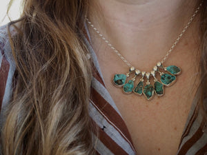 Turquoise Nugget with Pyrite Necklace