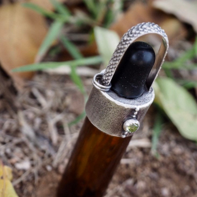 Peridot Dropper Bottle Necklace