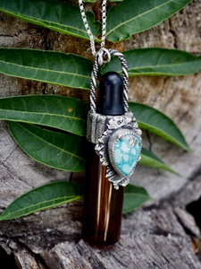 Whitewater Turquoise Primal Earth Dropper Bottle Necklace