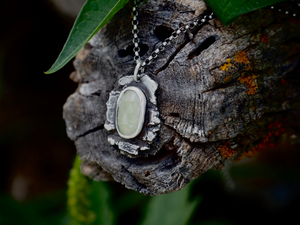 White/Yellow Sapphire Primal Earth Necklace