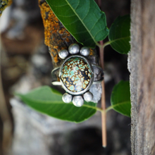 Green And Gold Hubei Turquoise Ring