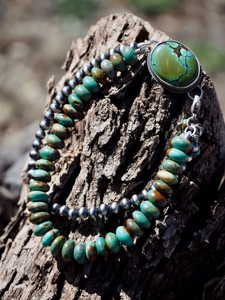 Turquoise Mountain & Hubei Turquoise Sterling Bracelet