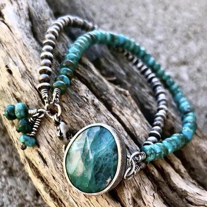 Shattuckite & Turquoise bracelet