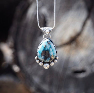 Whitewater Turquoise w/ Pyrite Necklace