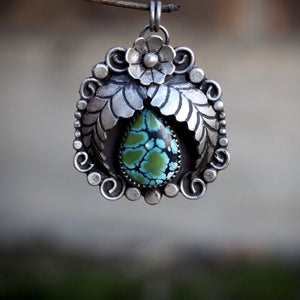Floral Turquoise Necklace